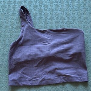 💜Lululemon Purple One-Shoulder Top-Size 6